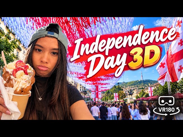 GEORGIA INDEPENDENCE DAY in TBILISI 3D 🇬🇪 | VR180 8K