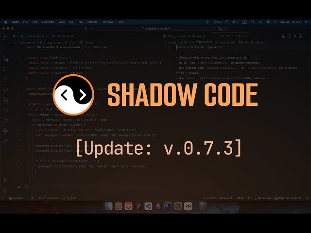 What's New In Shadow Code v0.7.3.