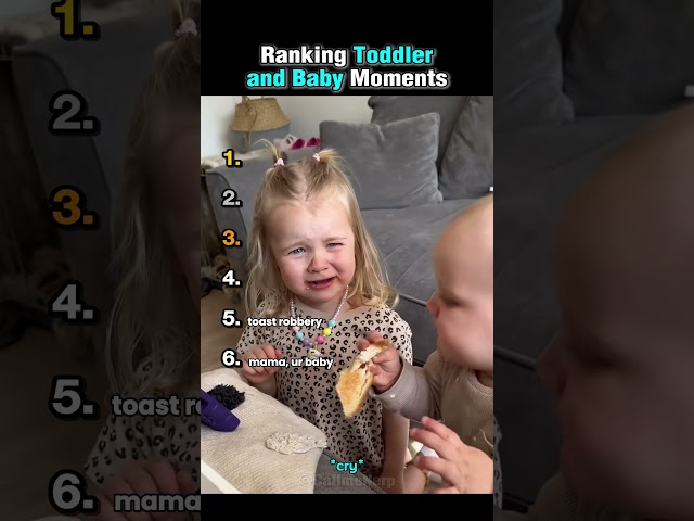Ranking Toddler and Baby Moments 👶🍼