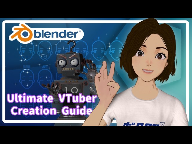 Blender VTuber Masterclass: Create Characters, Rig Facial Expressions with Rigify, ＆Export to VRM!