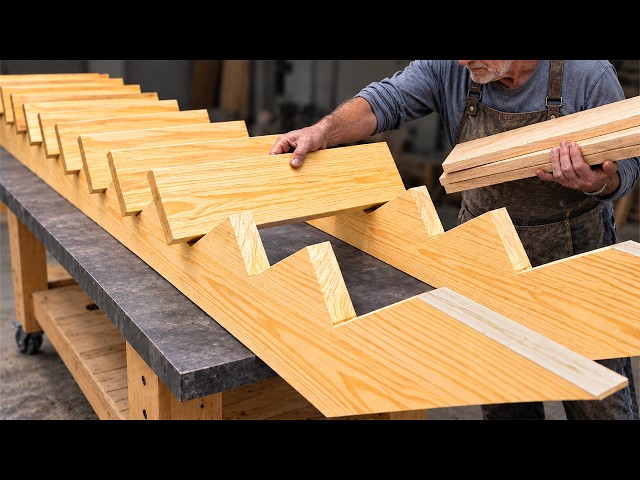 This Crazy Woodworking Idea by a 65-Year-Old Master Carpenter Amazed Billions of Engineers!