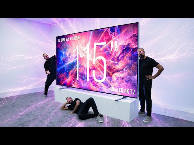 115 inch - LG QNED evo AI QNED93 MiniLED 4K TV - Unboxing & Impressions