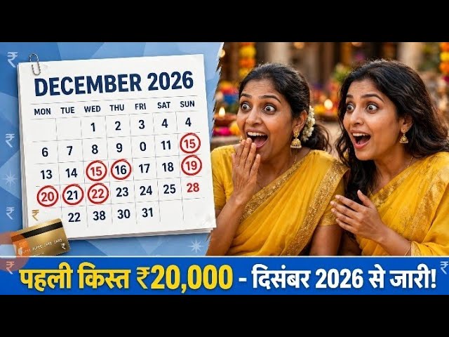 पहली किस्त ₹20,000 - दिसंबर 2026 से जारी होगी! | UP Mahila Credit Yojana Latest News