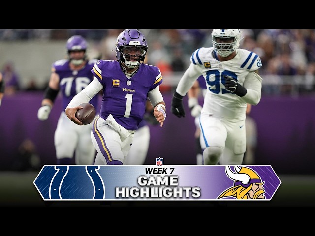 Indianapolis Colts vs. Minnesota Vikings Game Highlights | NFL 2026 Season Week 7