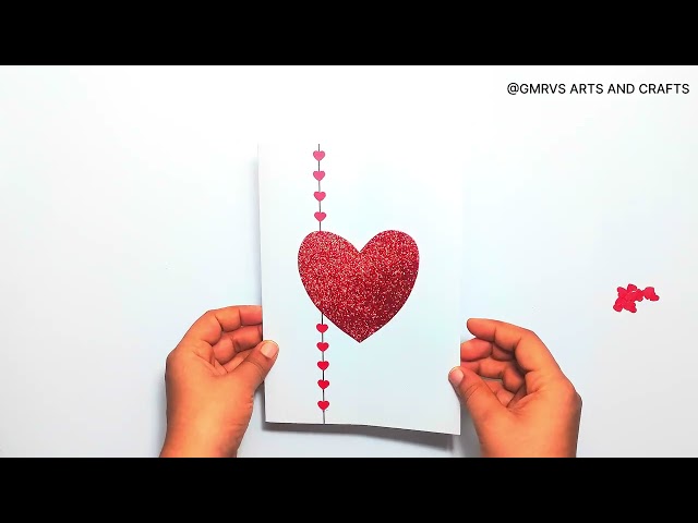 Cute Heart themed HAPPY BIRTHDAY Greeting Card |GMRVS ARTS AND CRAFTS| #birthdaygreetings #cards