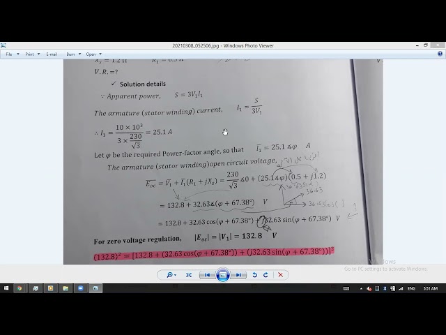 شرح عام للDC, synchronous - مادة Electric Machines
