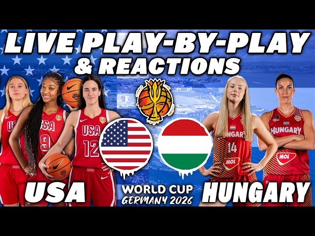 Team USA vs Hungary | FIBA World Cup Tournament | Live Play-By-Play & Reactions