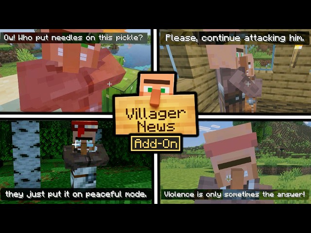 Best Voicelines in the Minecraft Villager News Add-On (Compilation)
