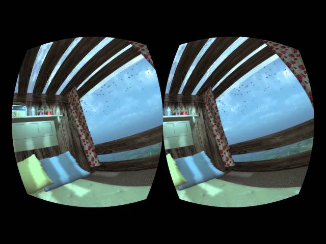 Therapeutic, relaxing rain and thunder storm, virtual reality simulation using Oculus Rift - WIP