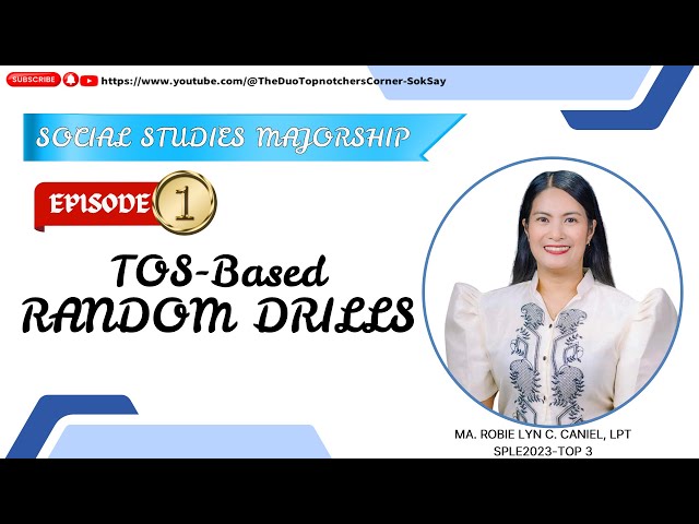 SOCIAL STUDIES MAJORSHIP FREE LET REVIEW & DRILLS
