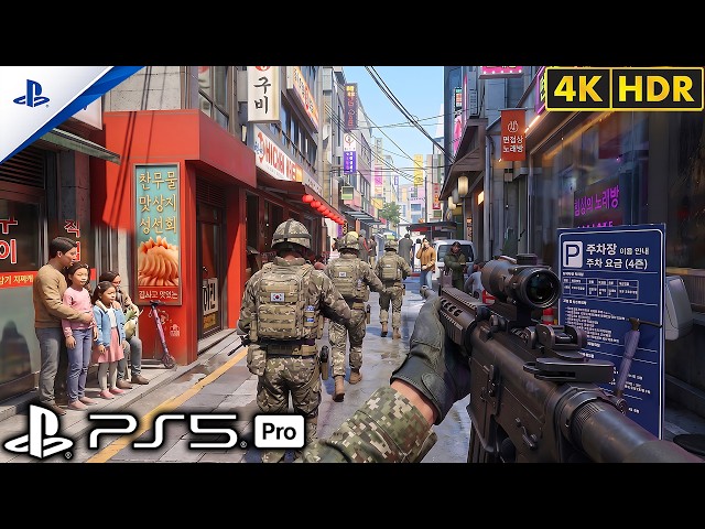 (PS5) South Korea Turns Into a War Zone | Ultra Realistic Gameplay [4K60FPS] Call of Duty