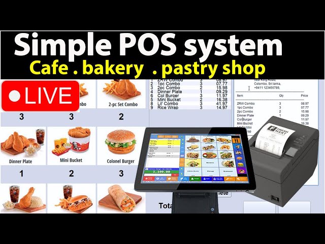 simple pos system for small business with Bill Printing in java | Touch screen  POS
