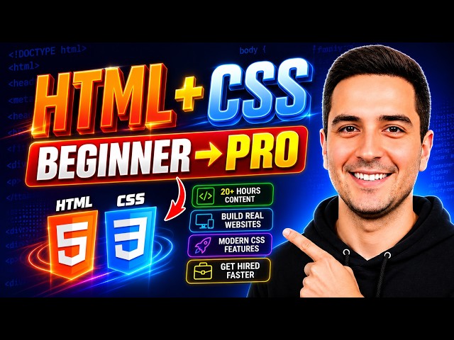 HTML & CSS Full Course 2026 | Beginner to Advanced | Build Real Websites & Get Hired