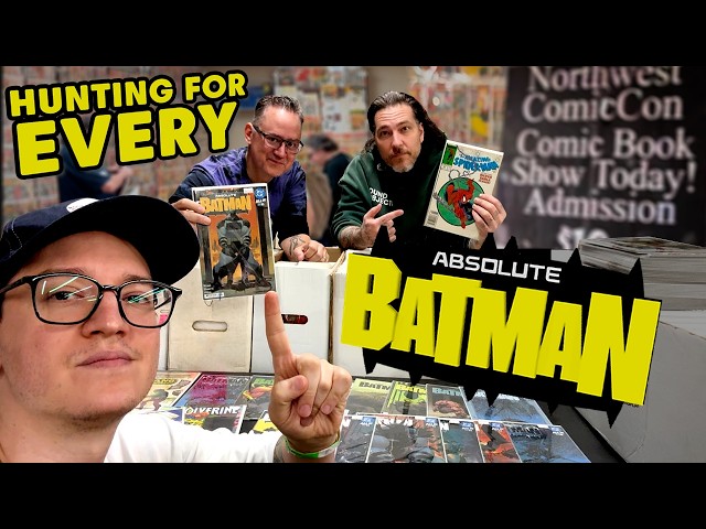 Hunting EVERY Absolute Batman Comic Book at Comic Con! 🦇 #Comicbooks