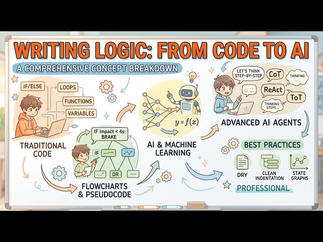 How to Write Logic  From Simple Code to AI Agents #codevibe #ai #tech #logic #code