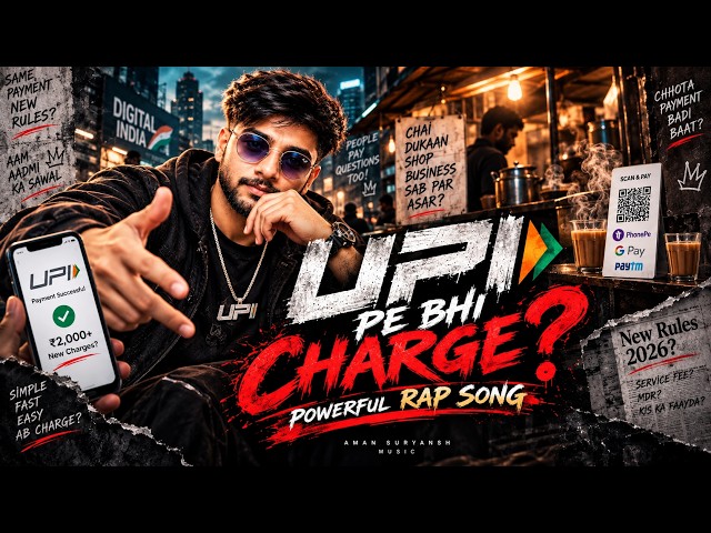 UPI Pe Bhi Charge? 😳 Rap Song 🤟🔥 |  ₹2000 Se Upar Lgenge Charges | New UPI Rules 2026 | UPI rap Song