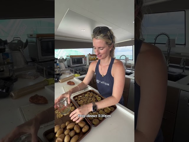 Day in the life of a Private chef on a yacht! #sailing #privatechef #yacht #catamaran #sourdough