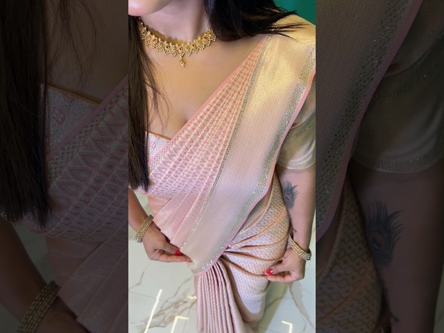 Pre-pleated Saree Draping Tutorial #saree #PrePleatedSaree