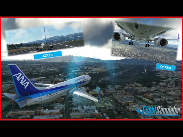 MSFS ULTRA SETTINGS - FULL REALISM ? - JAPAN TOUR - RNAV LANDING - 737-800