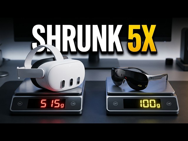How Meta Shrunk a VR Headset Into 100g Glasses? | Short Brainer