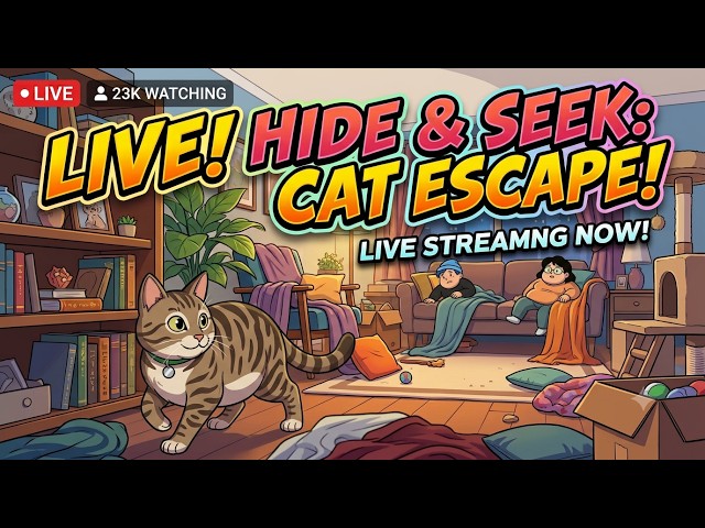 #🛑Hide And Seek Cat Scape 👹💥