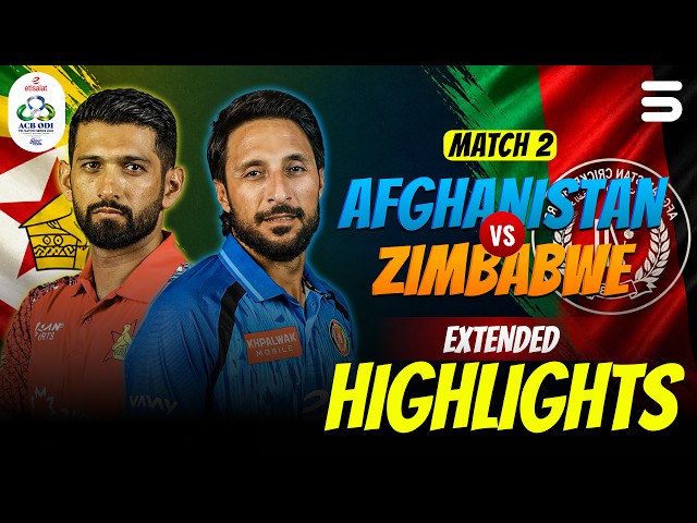 Full Match Highlights | Afghanistan vs Zimbabwe | Match 2 | ODI Tri-Series 2026 | M9R1K