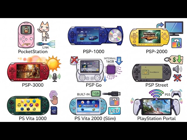 Every PlayStation Handheld Console Explained