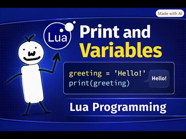 BASIC LUA - PRINT, VARIABLE & DATA TYPES