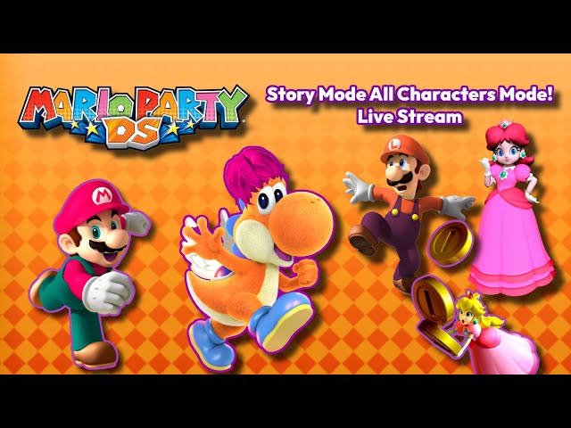 Mario Party DS Live Stream Story Mode All Characters Mode Part 1 Let's Party on the DS! Ft. Mario