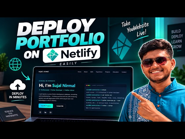 How to Deploy Your Portfolio Website on Netlify for Free | Step-by-Step Guide | TECH SUJAL