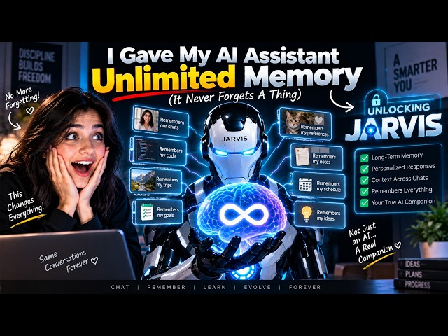 I Gave My AI Assistant Unlimited Memory (It Never Forgets A Thing) UNLOCKING JARVIS