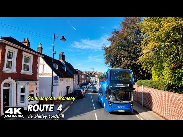 Southampton to Historic Romsey 🇬🇧 | Beautiful Hampshire Bus Journey | 4K