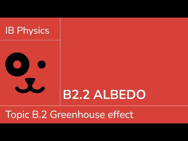 B2.2 Albedo [IB Physics SL/HL]