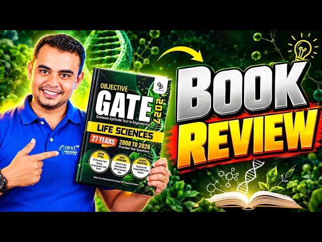 GATE XL 2027 Book Review | 27 Years Previous Year Questions | Life Sciences #gate2027preparation