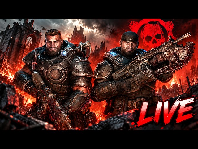 Gears of War: E-Day - The Locust Invasion Gets INSANE! | LIVE