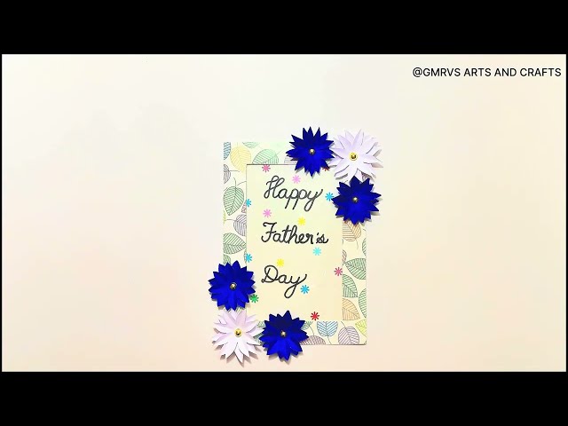 HAPPY FATHER'S DAY GREETING CARD |GMRVS ARTS AND CRAFTS| #fathersdaygreetings #fathersdaycards