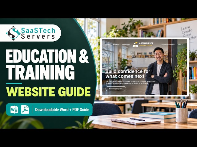 Education & Training Website Guide | SaaSTech Servers