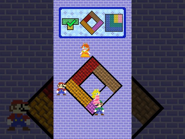 Who Can Color All the Blocks? #mario #supermario #animation #memes #funny #minecraftshorts