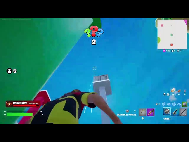Jugando fornite asiendo build PS4