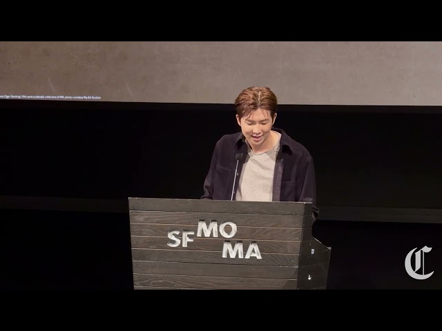 K-pop star RM gives heartfelt speech ahead of SFMOMA opening