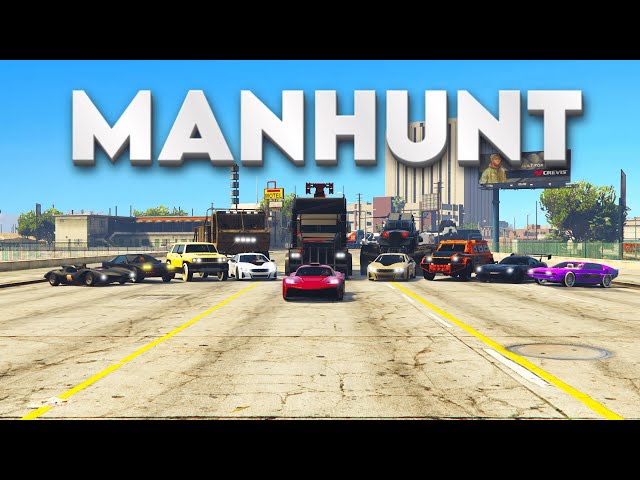 29 HUNTERS vs the CLEANEST Manhunt Driver Escape Attempt in GTA 5