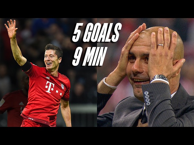THE GREATEST 9 MINUTES IN BUNDESLIGA HISTORY - UNCUT 🎬 | Robert Lewandowski 5 Goals 🤯
