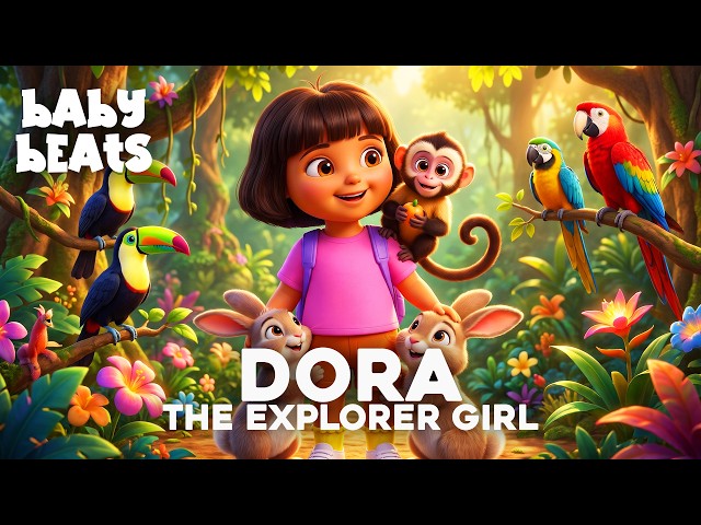 Dora The Explorer Girl - Toddler Learning Video, Nursery Rhymes, | Song for Kids | Educational Video