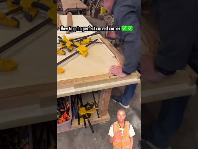 How to make perfect corner curved ⚒️🪚 #diy #woodscraft #diytools