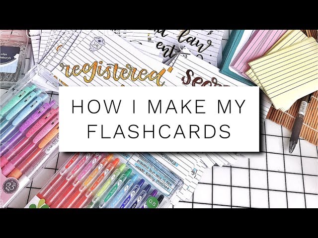 How I Make My Flashcards