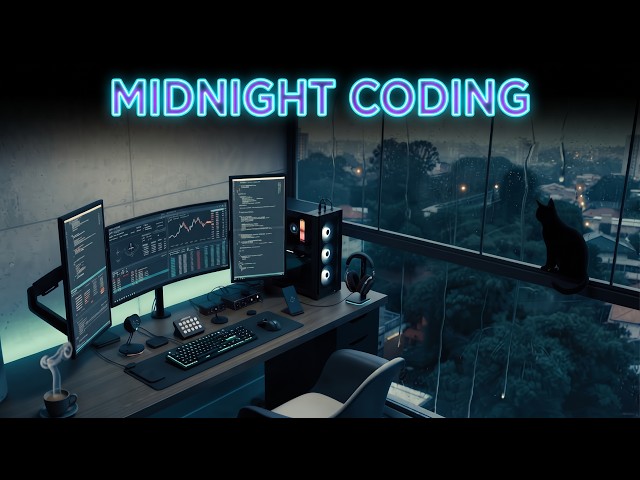 [124 BPM] - Midnight Coding in the Rain | Ambient Techno & Deep Electronic Session