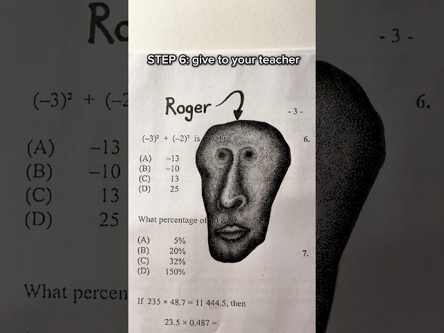 How to traumatize your math teacher (PART 7) #art #horror #drawing #shorts