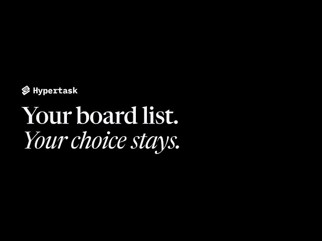 Keep your board list the way you chose it | Teams or Recent