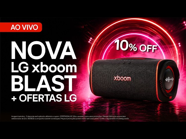 New LG XBOOM Blast: 220W, 36h Battery + 10% OFF on LG Live