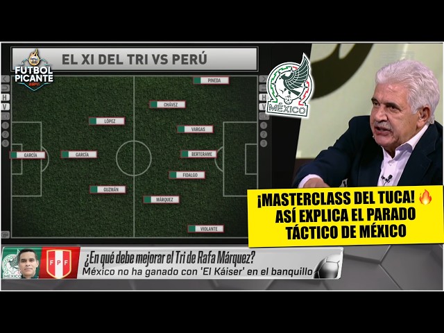 Tuca dio su CÁTEDRA sobre parado táctico que RAFA MÁRQUEZ debió aplicar con MÉXICO | Futbol Picante